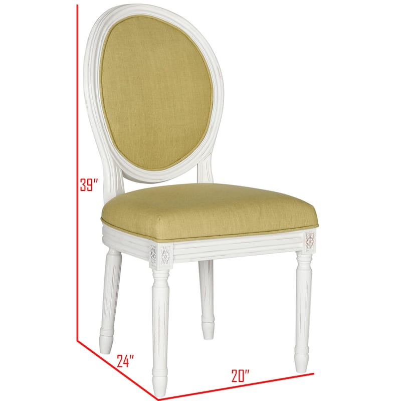 SAFAVIEH Rona Parisian Oval Dining Chair (Set of 2) - 20Wx20Dx39H