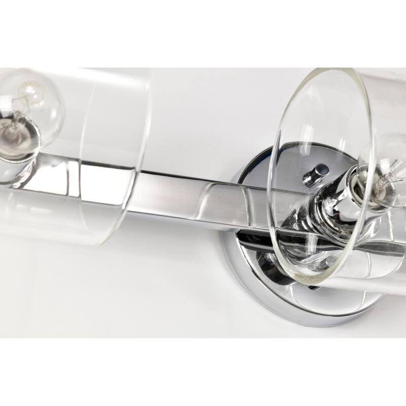 Marlowe 3 Light Vanity Polished Nickel with Clear Glass - Polished Nickel