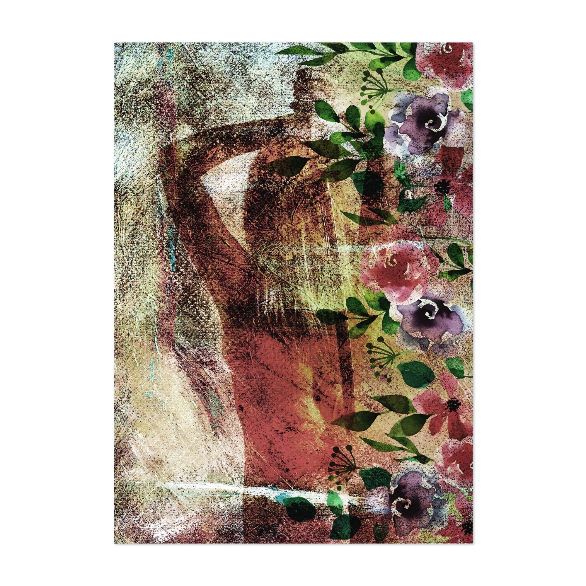 Paris LV Mixed Media Fashion Feminine Figurative Art Print/Poster - Bed  Bath & Beyond - 34893921