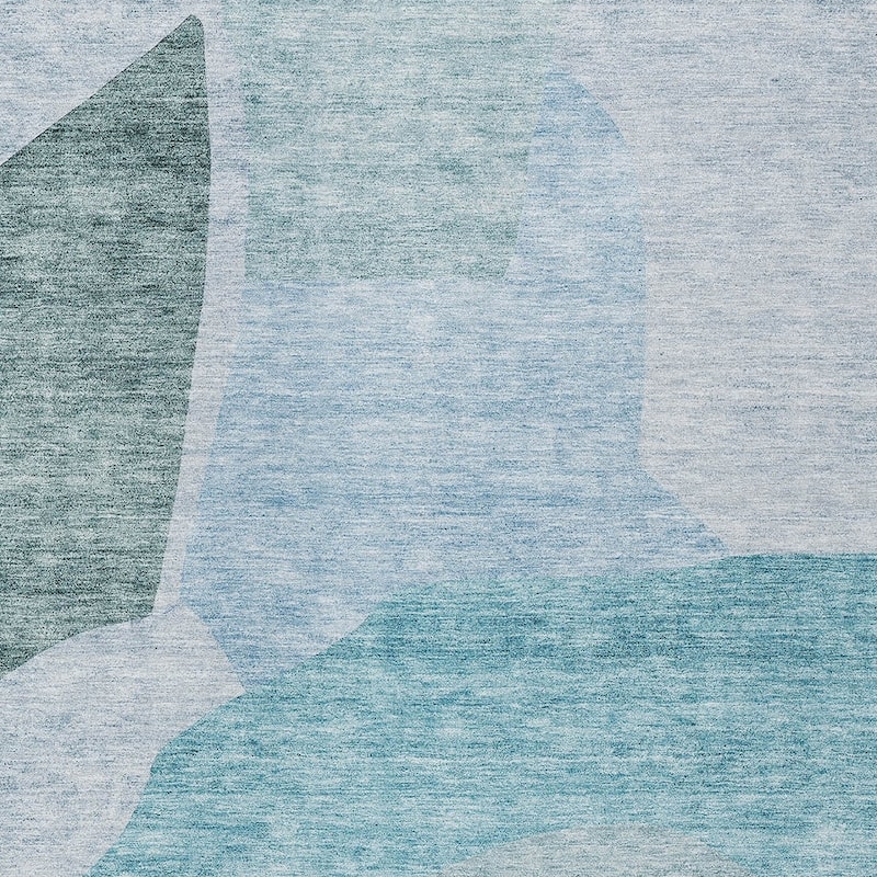 HomeRoots Abstract Transitional Rectangle Outdoor Rug