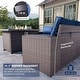 preview thumbnail 40 of 125, Kullavik 13 Pieces Outdoor Patio Furniture Set with Fire Pit Table w/ Wide Armrests