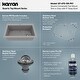 preview thumbnail 49 of 82, Karran Drop-In Quartz 33 in. 1-Hole Single Bowl Kitchen Sink Kit