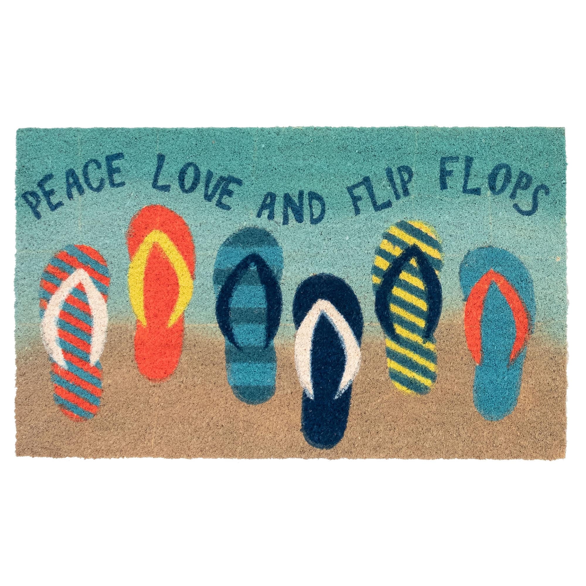 Lush Decor Natura Flip Flops Outdoor Mat