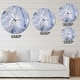 preview thumbnail 4 of 7, Designart 'Agate Stone Background' Oversized Modern Wall CLock