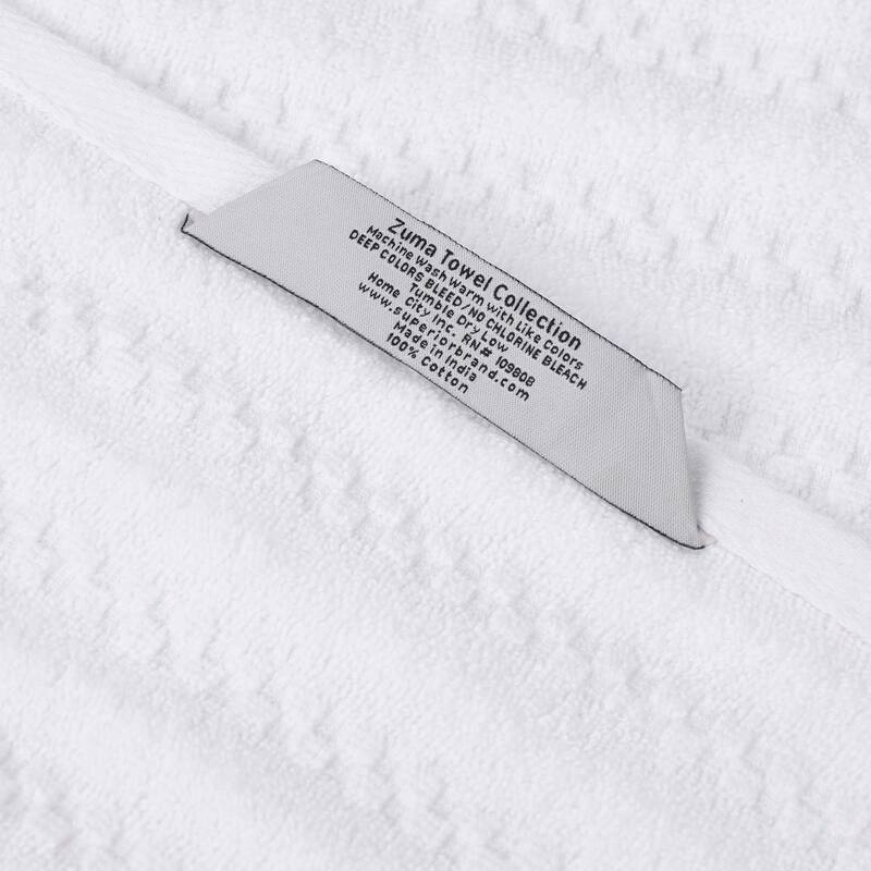 Superior Zuma Zero Twist Cotton Medium Weight Soft Absorbent Bath Sheets, Set of 2