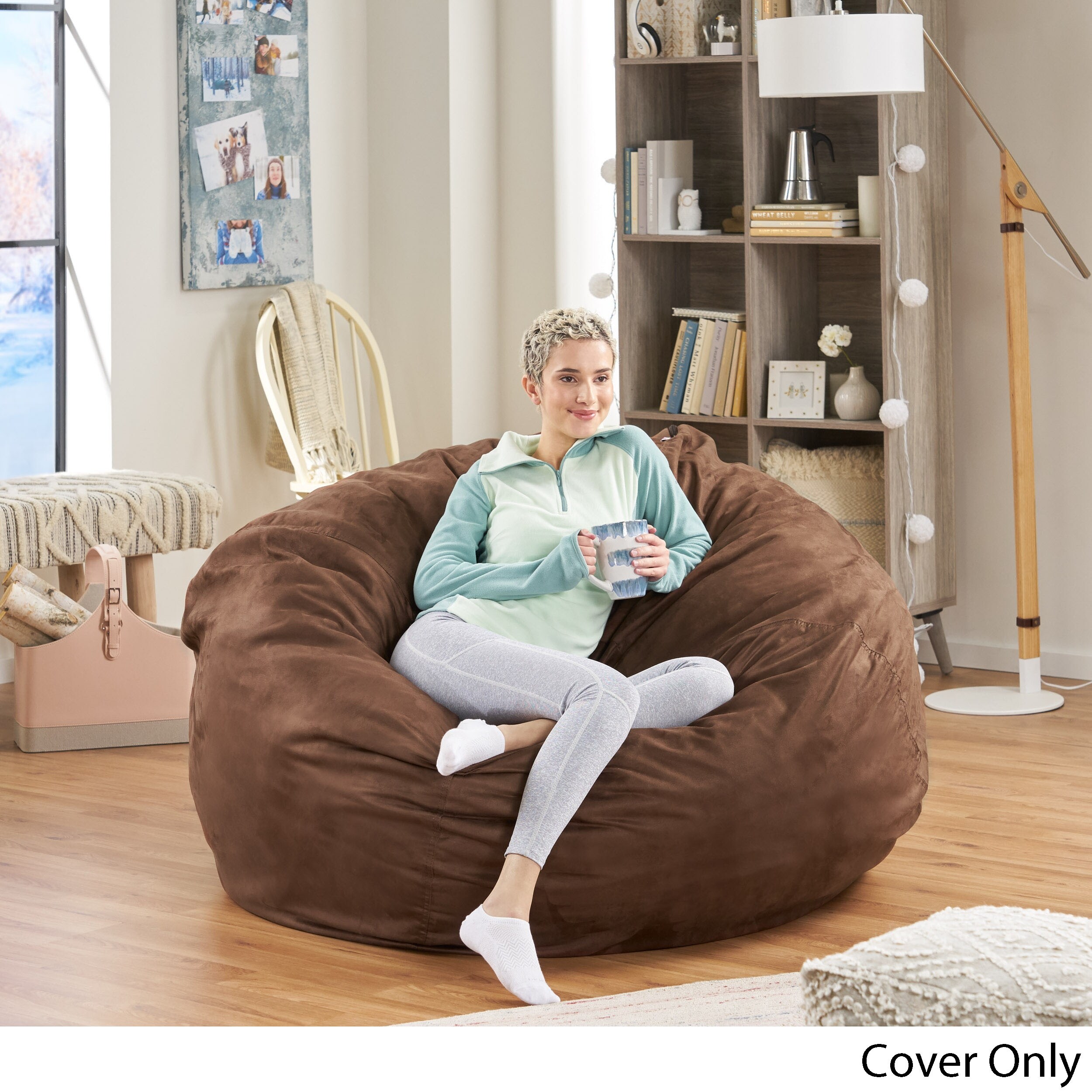 Bates Traditional 5 Foot Suede Bean Bag Cover Only by