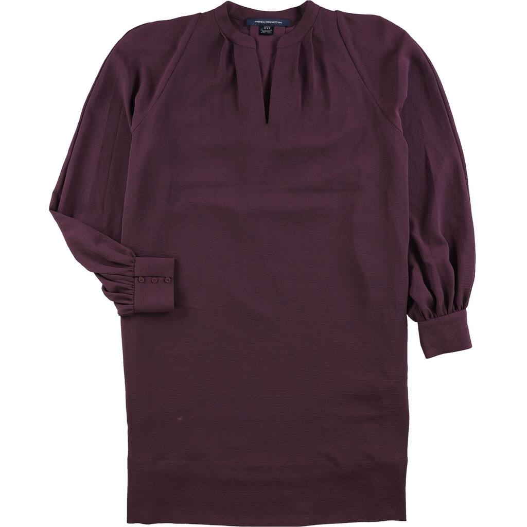 French Connection Womens Mahi Crepe Tunic Dress,, Purple, 2