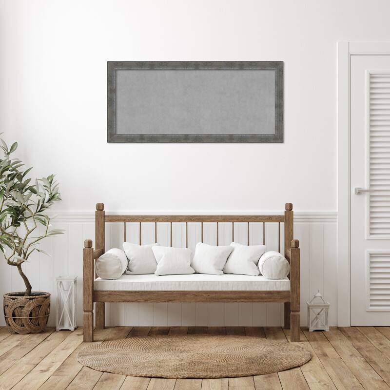 Amanti Art Forged Pewter Framed Magnetic Board