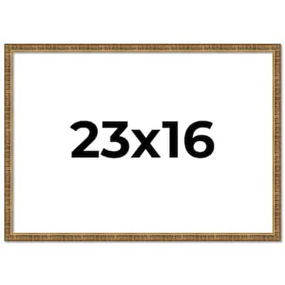 23x16 Frame Gold Kingsley Distressed Solid Wood Picture Frame Width
