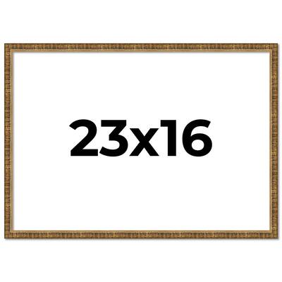 23x16 Frame Gold Solid Wood Picture Frame - Complete Modern Photo