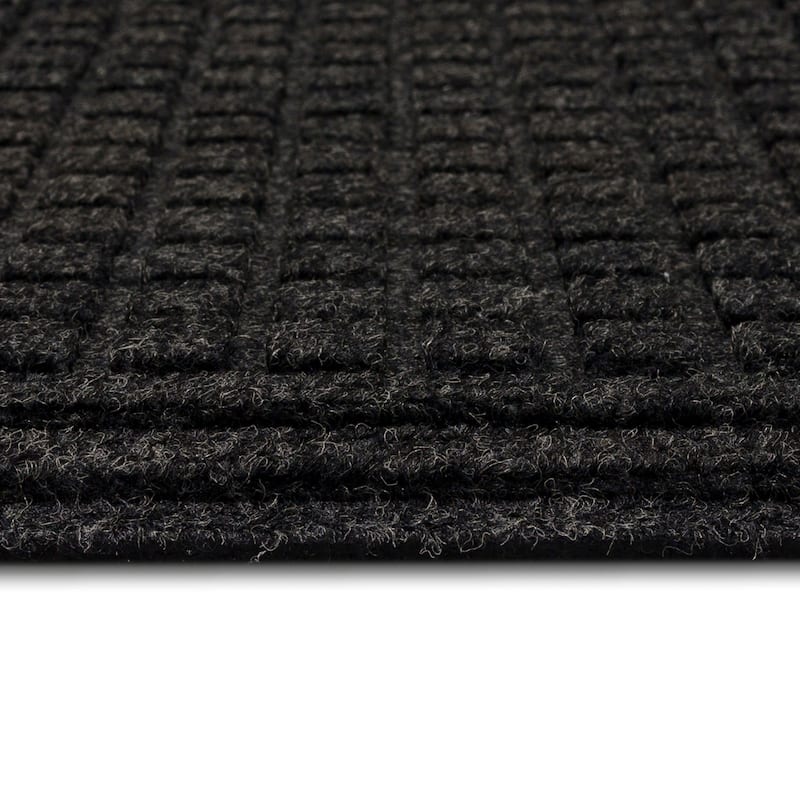 Mohawk Home Waffle Grid Impression Indoor/Outdoor Recycled Rubber All Weather Utility Doormat