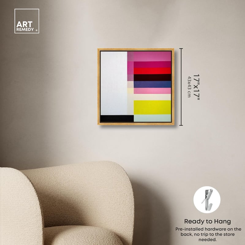 Quadratic Composition Canvas by Art Remedy