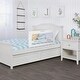 preview thumbnail 8 of 19, Dream On Me Lilibet Mesh Safety Bed Rail in Pink for Twin
