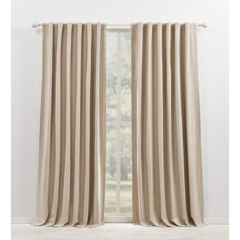 Lauren Ralph Lauren Waller Blackout Back Tab/Rod Pocket Single Curtain Panel - 52x108 - Taupe