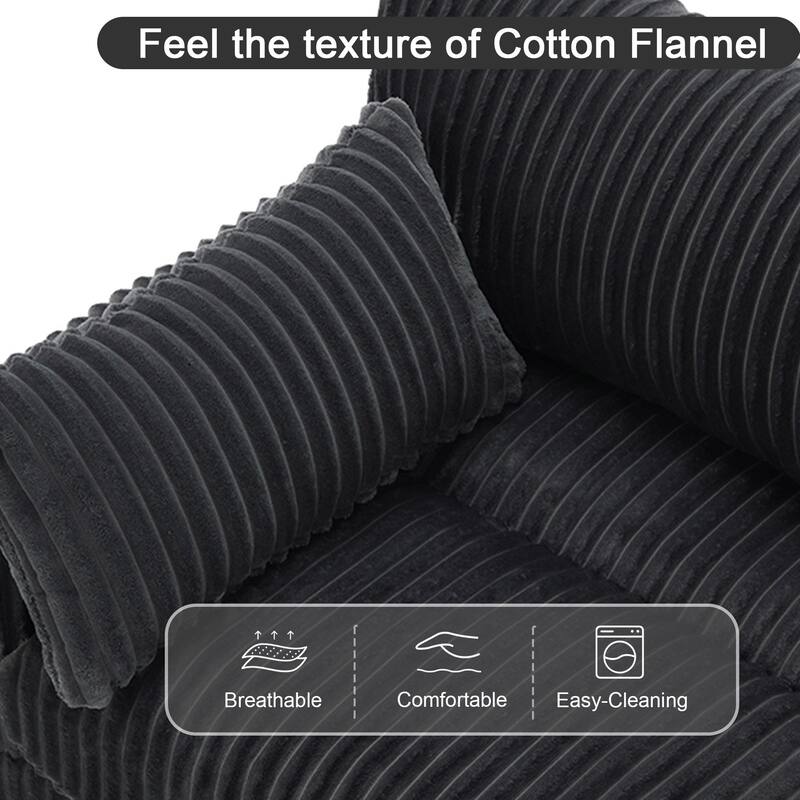 Plush Faux Fur Accent Sofa Chair