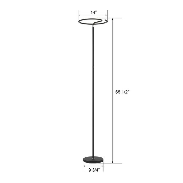 Round led floor lamp on sale