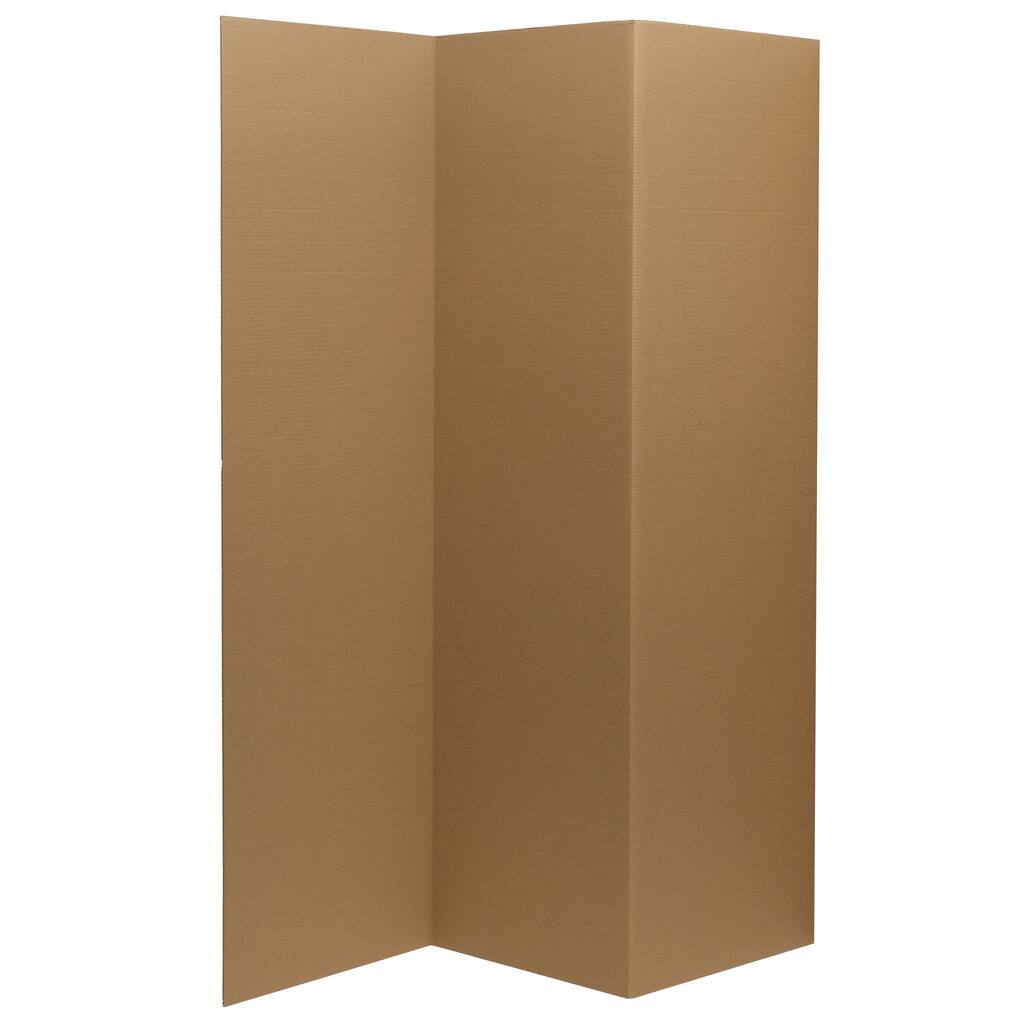 6 ft. Tall Brown Cardboard Room Divider
