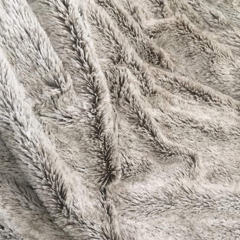 Faux Fur Thick Reversible Accent Throw Blanket