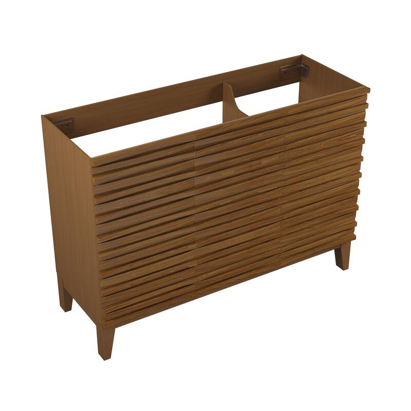Cascade 48'' Bathroom Vanity In Brown Oak- Cabinet Only