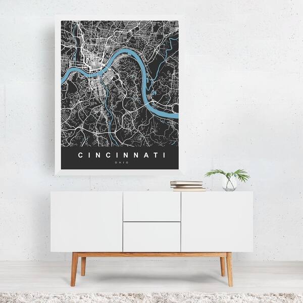 Shop Cincinnati Ohio City Pattern Patterns Framed Wall Art Print Overstock 31652661