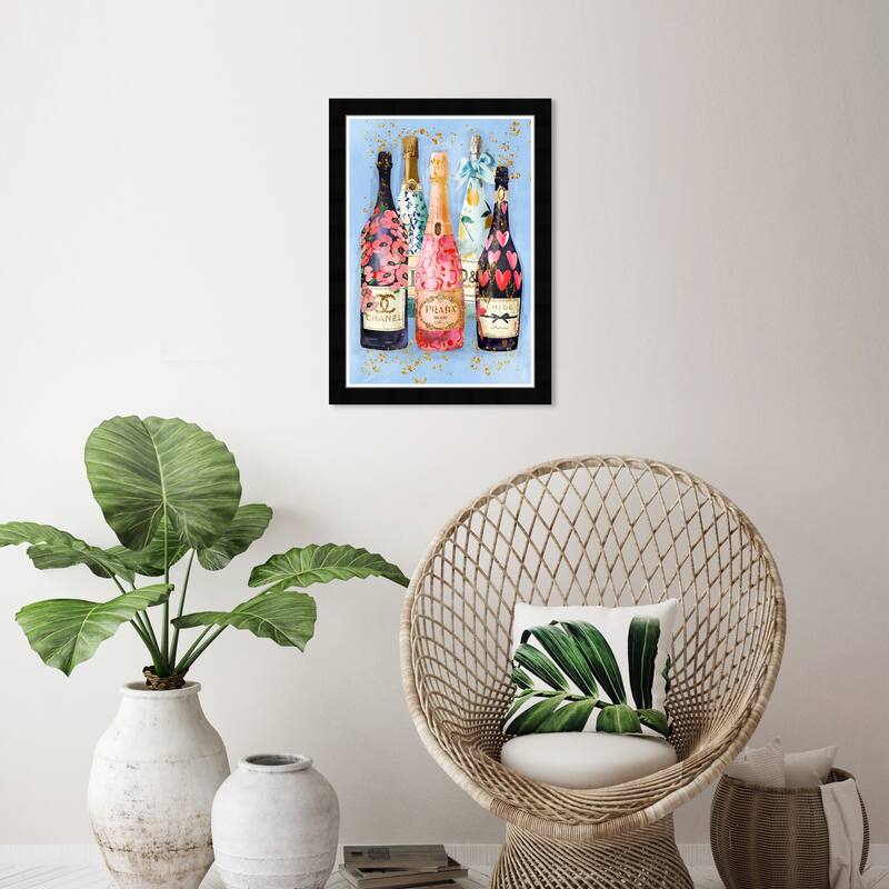 Wynwood Studio Golden Selection Framed Trendy Fashion Kitchen Art Prints