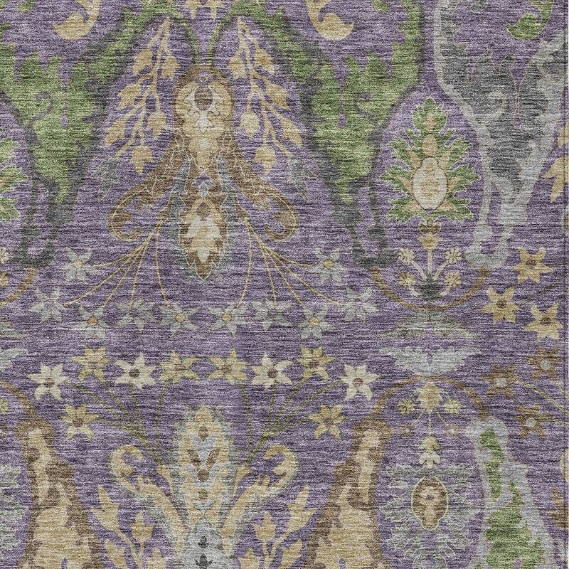 HomeRoots Floral Transitional Rectangle Outdoor Rug