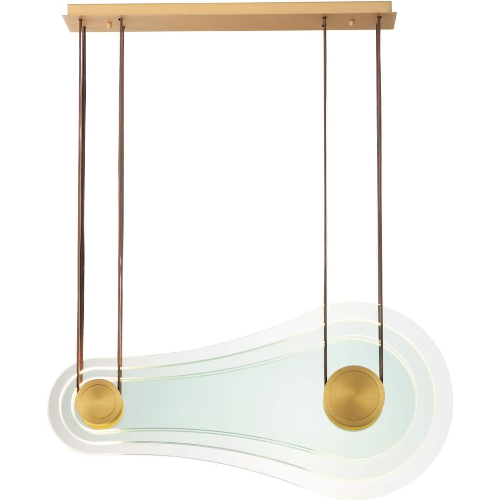 Studio M SM24402 Stratum 32" Wide LED Abstract Linear Pendant by Nina