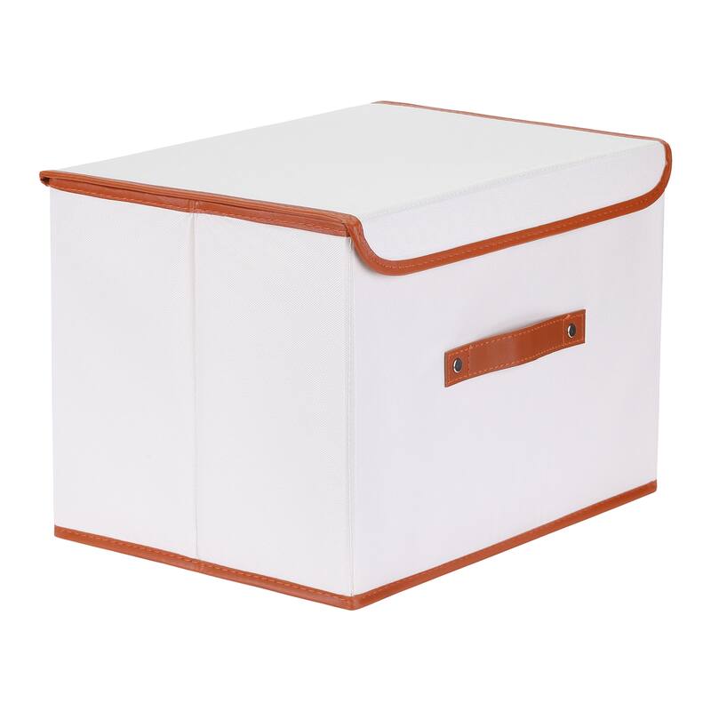 Storage Cube, Fabric Storage Bin with Handles and Lid for Shelves Closet, 1 Pcs Collapsible Storage Basket for Organizing Cloth