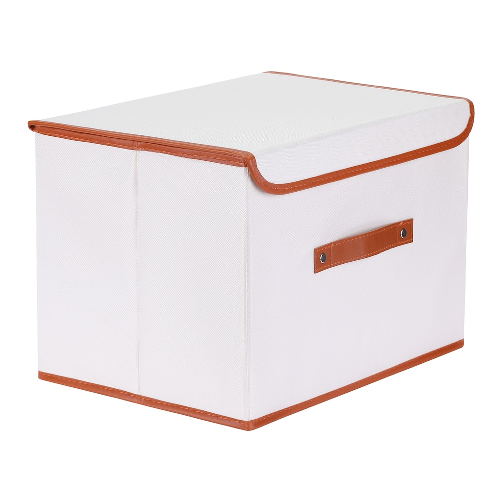 Storage Cube, Fabric Storage Bin with Handles and Lid for Shelves Closet, 1 Pcs Collapsible Storage Basket for Organizing Cloth