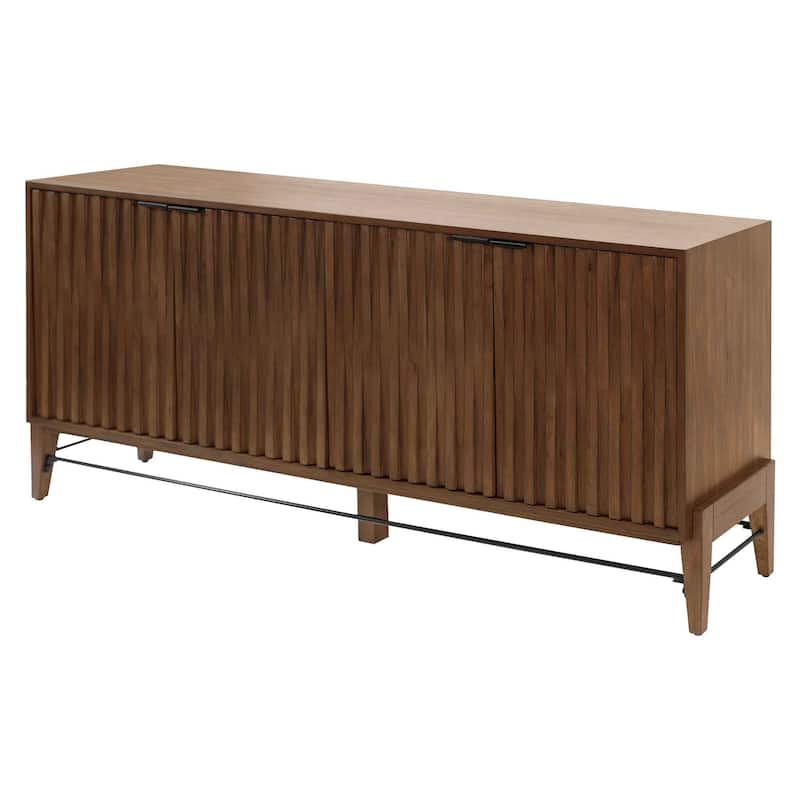 Mid-century Modern Console/Credenza, Office Console, Accent Credenza, Brown - Brown