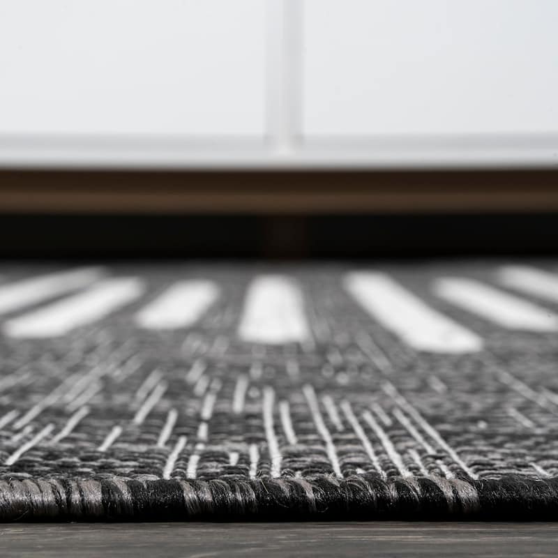 JONATHAN Y Colonia Berber Stripe Geometric Indoor/Outdoor Area Rug