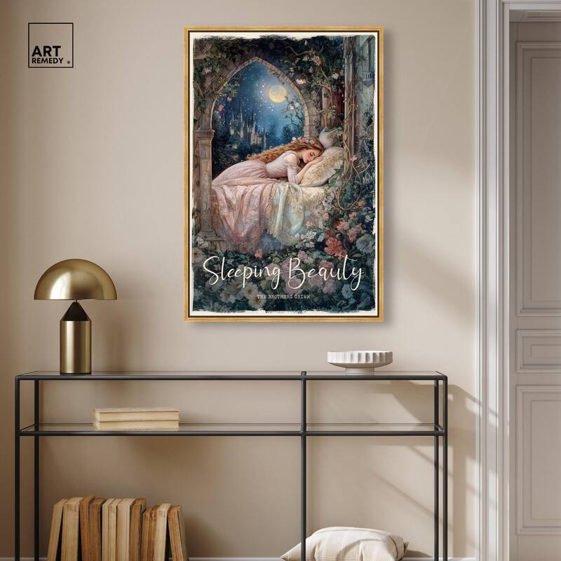 Classic Sleeping Beauty Canvas by Art Remedy