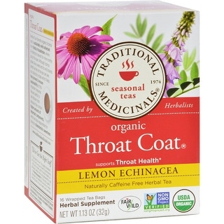 tea herbal throat echinacea medicinals lemon organic coat traditional bags case