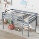 preview thumbnail 17 of 18, Twin Size Rubber Wood Loft Bed with Strengthened Slats