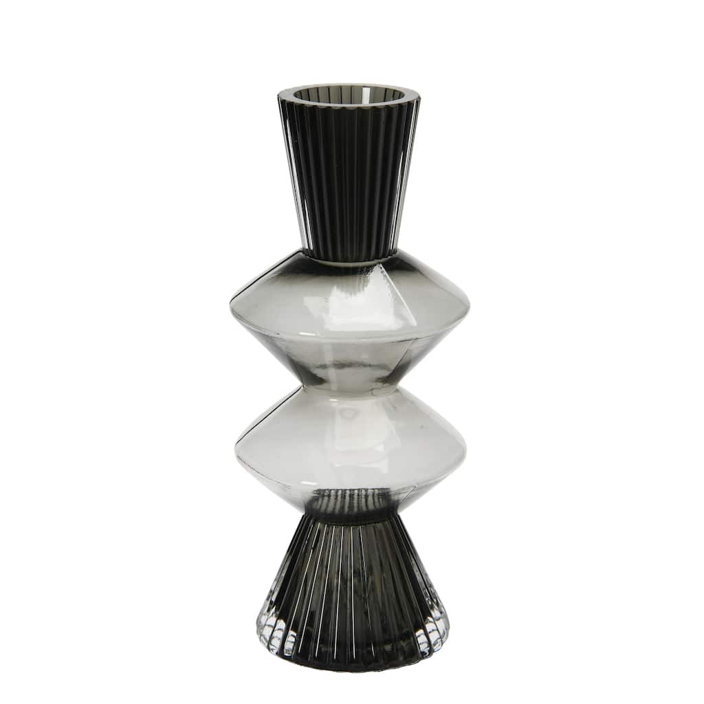 Glass Fluted Vase