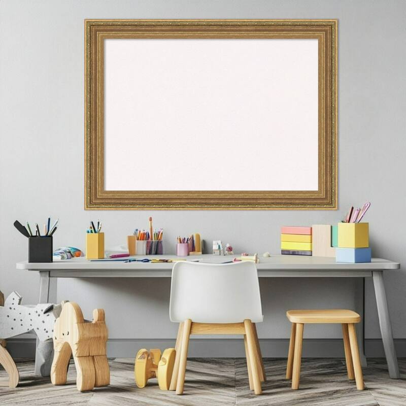 Elliot Gold Framed Cork Board - Bulletin Board, Organization Board, Pin Board