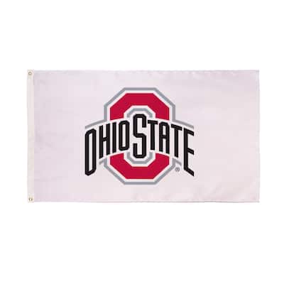 Ohio State University Single Sided Flag w/ 2 Grommets, 3'x5'