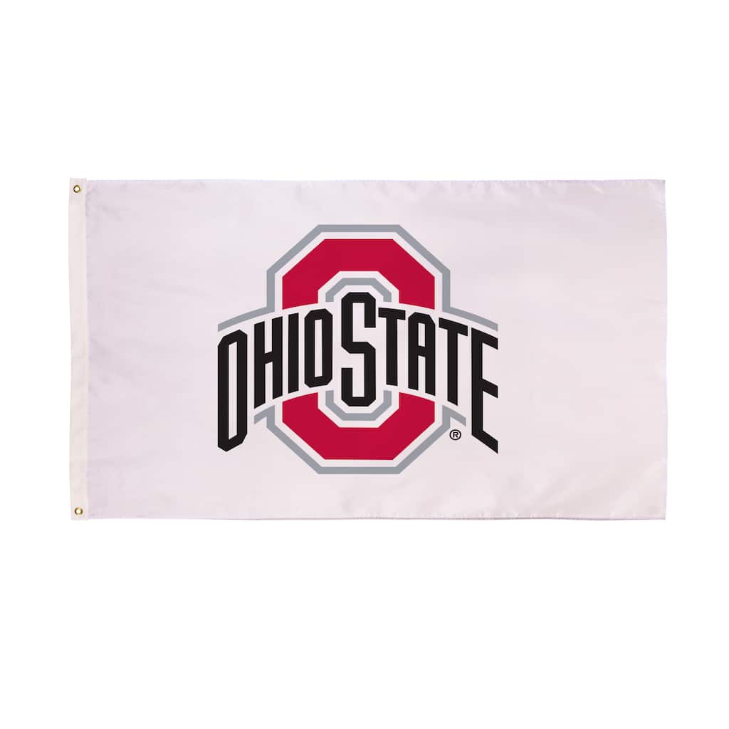 Ohio State University Single Sided Flag w/ 2 Grommets, 3'x5'