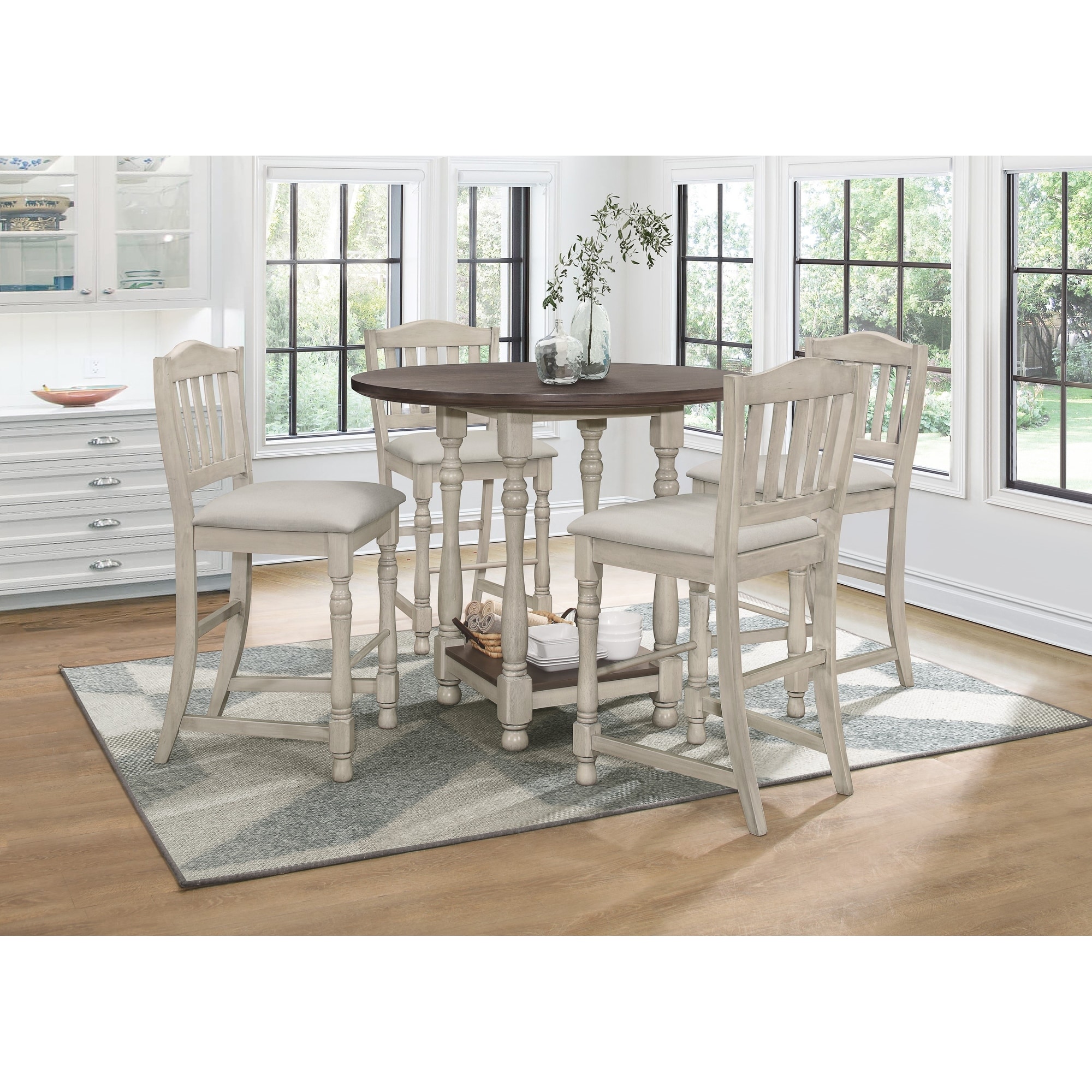 Ashley 5-pieces Counter Table and Chair