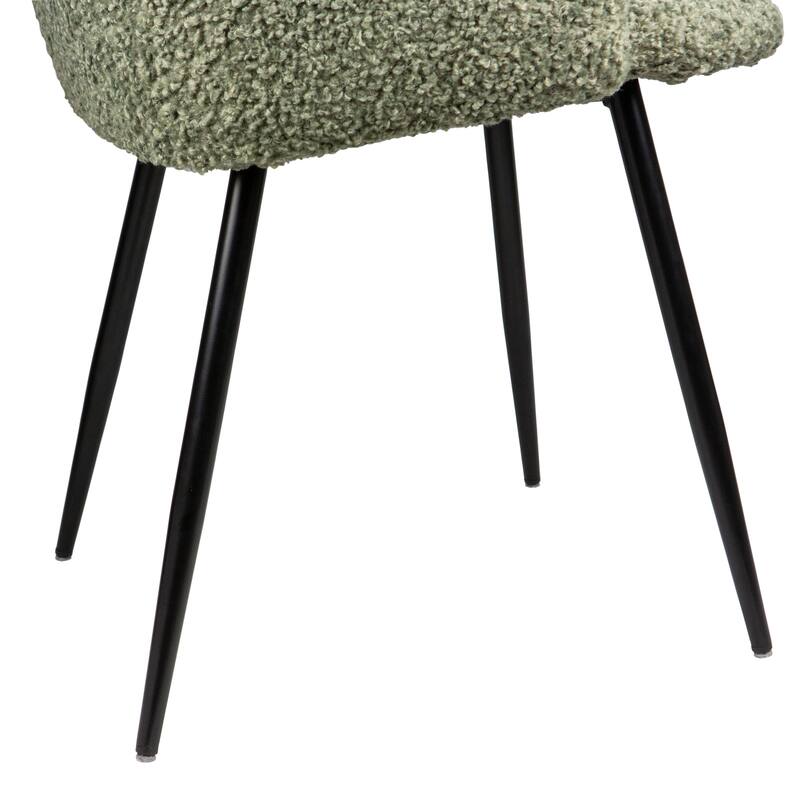 Rocking Accent Chair Tufted Upholstered Linen Wingback