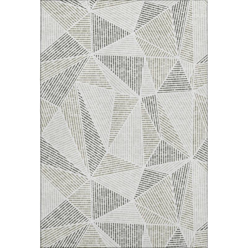 Premium Washable Super Soft Contemporary Mosaic Mayfield Rug