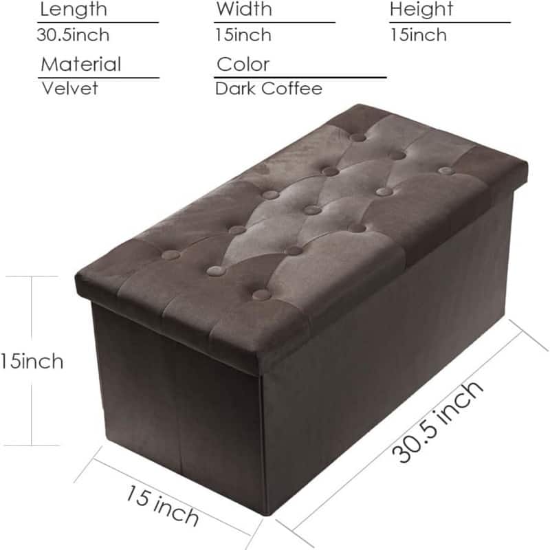 Extra Large Ottoman with Storage（1-Pack）