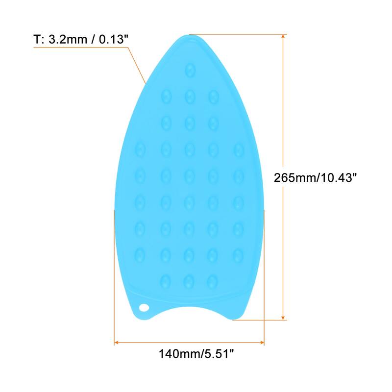 2pcs Silicone Iron Rest Pad Hot Resistant Mat Iron Rest Plate - Blue