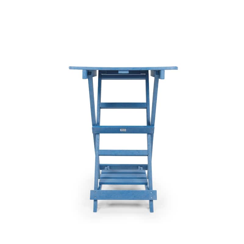 Patagonia Fully Assembled All-Weather Recycled HDPE Outdoor Folding Bar table