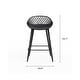 preview thumbnail 15 of 14, Jamesdar Kurv Mid-Century Modern Low-Back Counter Stool, Set of 2, Indoor/Outdoor - Set of 2