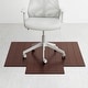 preview thumbnail 1 of 7, Jani Eco Deluxe Dark Cherry Bamboo Chair Mat with Lip - (44 x 52), Durable Eco-Friendly Chair Mat Brown