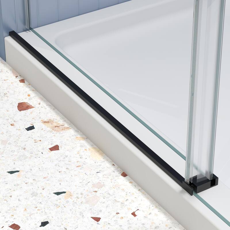 60"W x 74"H Frameless Single Sliding Shower Door with 5/16" Tempered Glass - 60'' x 74''