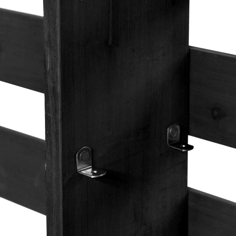 Roomfitters 64.9" Outdoor Potting Bench & Kitchen Island with Stainless Steel Top, Propane Rack & Lockable Wheels, Black