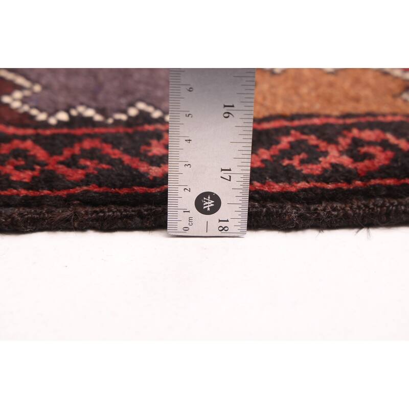 ECARPETGALLERY Hand-knotted Teimani Dark Brown Wool Rug - 3'5 x 6'1