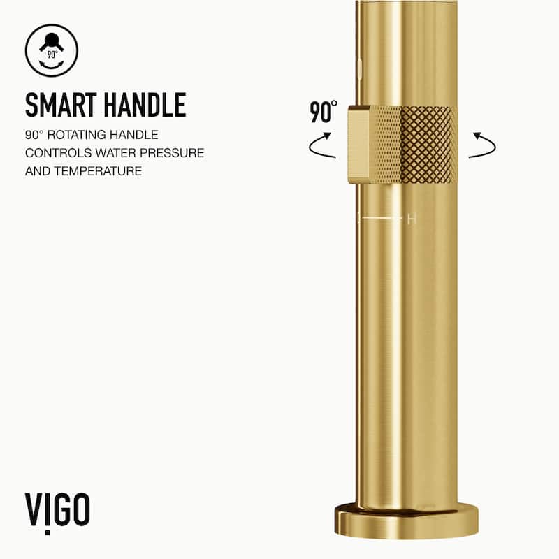 VIGO Jewel 11" H Single Handle Kitchen Bar Faucet